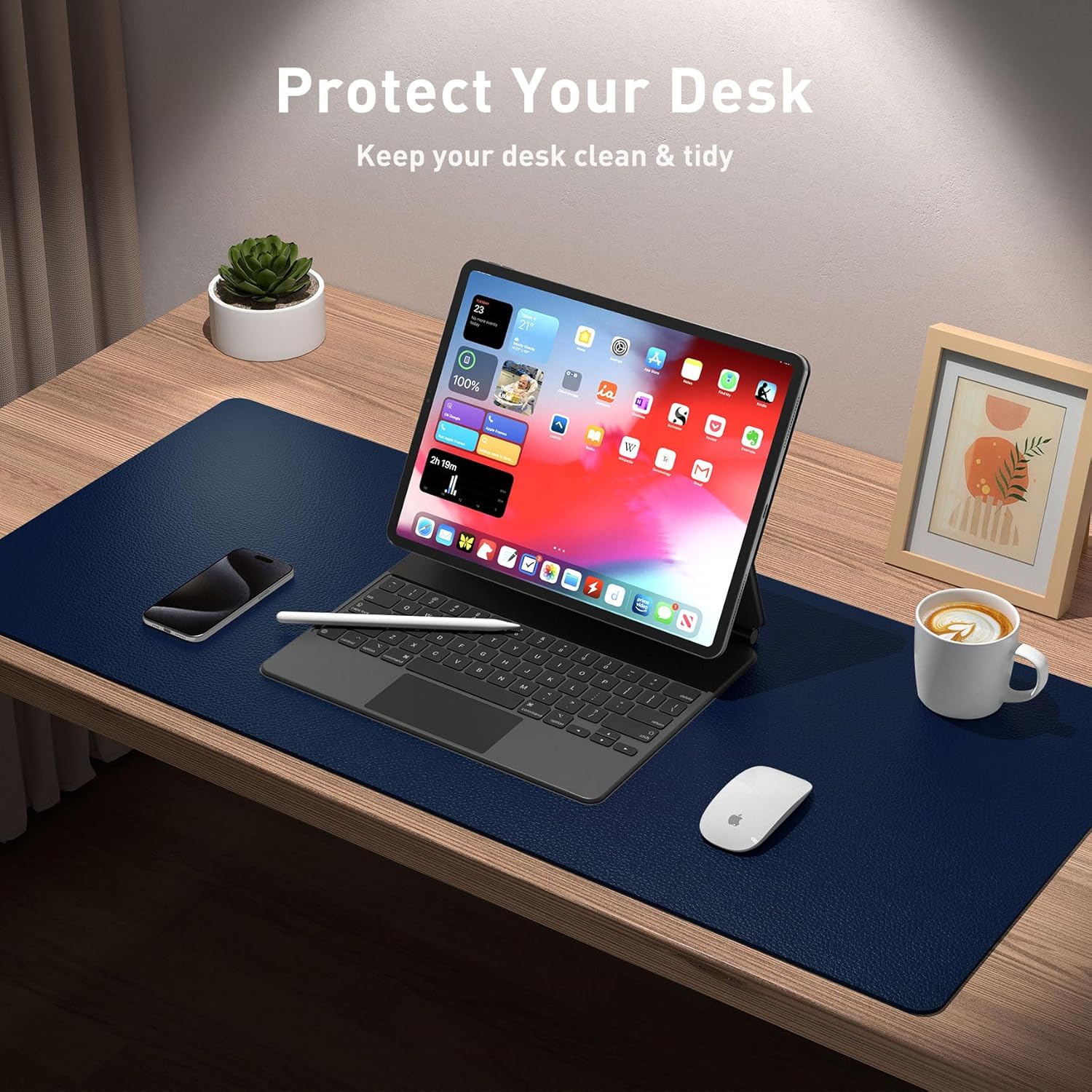 책상 패드 보호대, 사무실 책상 매트, 대형 마우스 패 - Desk Pad Leather Large 리뷰 및 가격