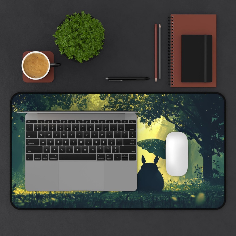 꿈꾸는 듯한 녹색 숲 토토로 대형 데스크 매트 미적 감 - Desk Setup Aesthetic 리뷰 및 가격