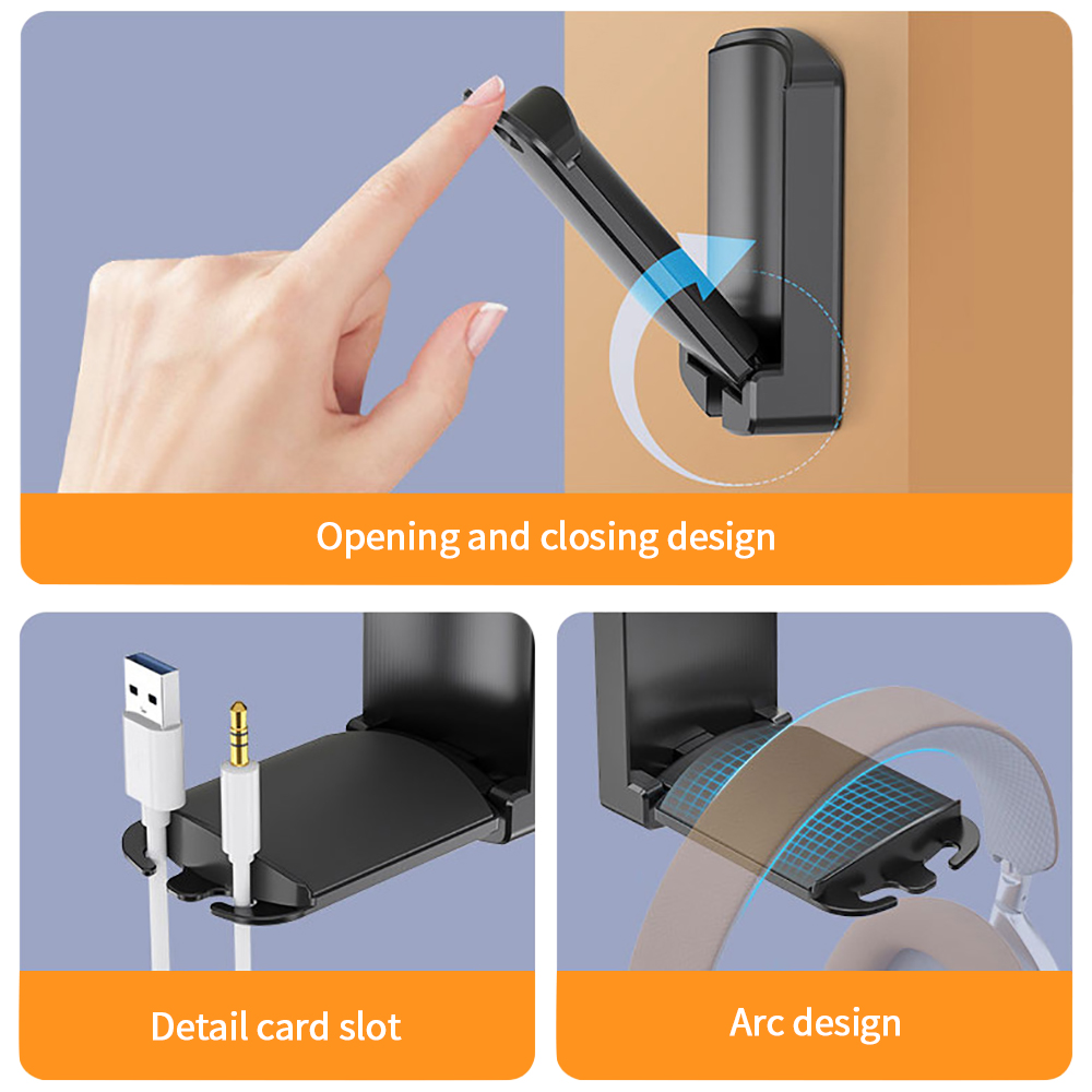 접이식 헤드셋 스탠드 거치대 게임용 헤드폰 컨트롤러 스 - Headphone Hook Under 리뷰 및 가격