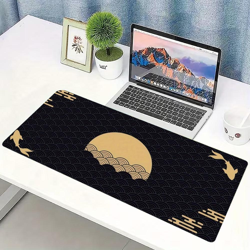 일본 골든 웨이브 문 코이 확장형 게이밍 마우스 패드  - Desk Setup Laptop And Pc 리뷰 및 가격