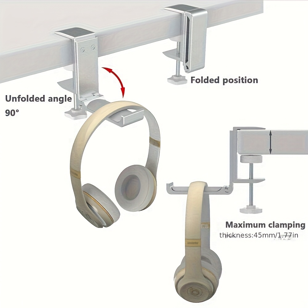올알루미늄 접이식 책상 아래 헤드폰 거치대, 헤드셋,  - Headphone Hook Under 리뷰 및 가격