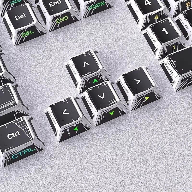 스템 키캡 세트 131키 원래 높이 타이핑용 PBT 업 - Desk Setup Height 리뷰 및 가격