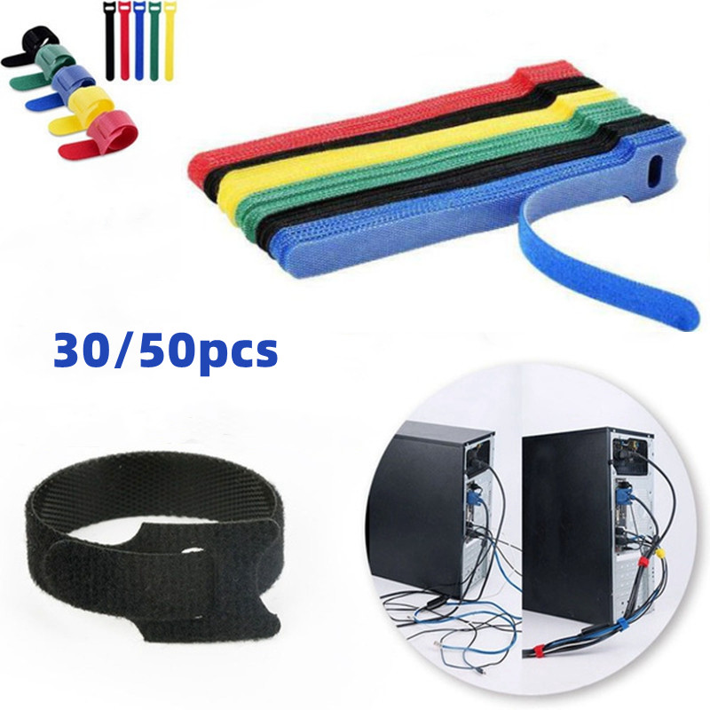 케이블용 벨크로 테이프, 재사용 가능한 고리형 스트랩, - Cable Velcro Strap 리뷰 및 가격