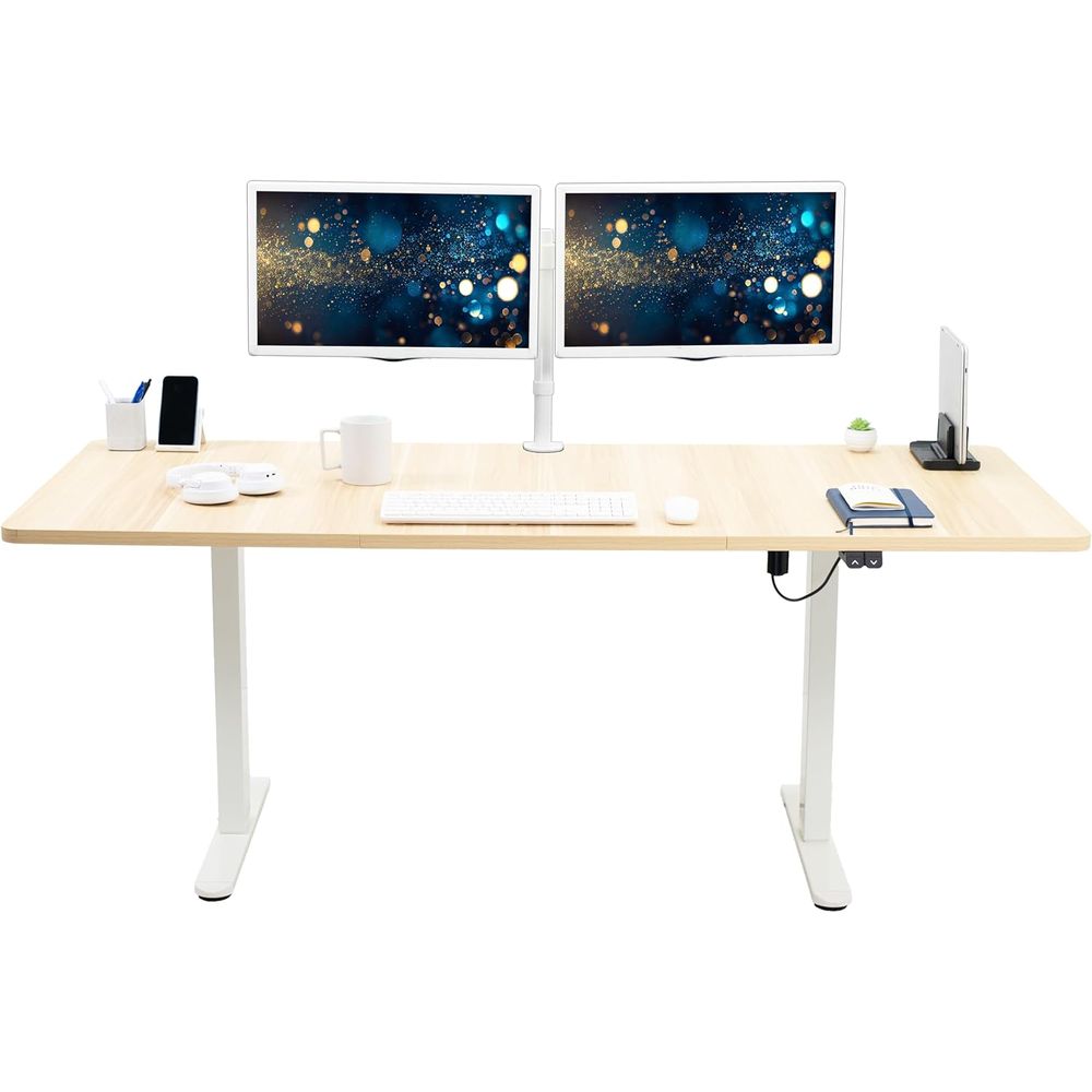 전동식 71 x 30인치 스탠드업 책상, 높이 조절 가 - Desk Setup Height 리뷰 및 가격
