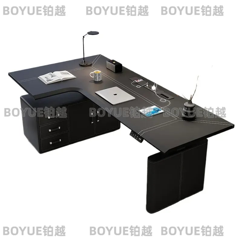 L자형 전동 높이 조절 코너 책상, 수납공간이 있는 가 - Desk Setup Corner 리뷰 및 가격