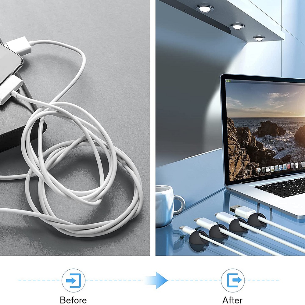 케이블 정리기 실리콘 케이블 와인더, 데스크탑 벽면 케 - Headphone Hook Under 리뷰 및 가격